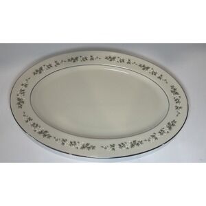 Lenox Brookdale Medium Oval Serving Platter Vintage Floral China 16 inch‎
